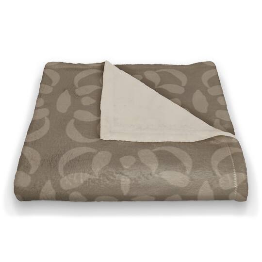 Intricate Circle Stack Coral Fleece Blanket